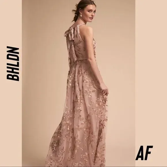 BHLDN ANTONIA DRESS NEW SIZE 10 ROSE GOLD - Picture 2 of 8